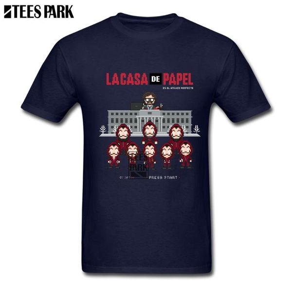 

large size t-shirt money heist la casa de papel cool t shirts men pre-cotton tee shirt house of paper shirts trendy apparel, White;black
