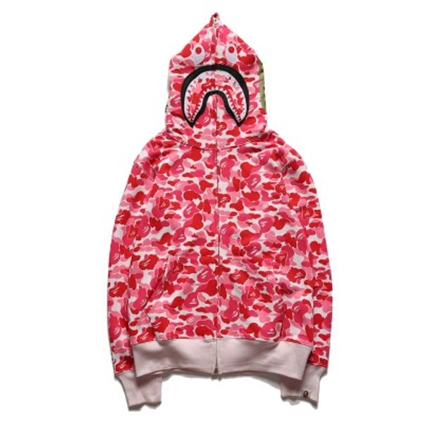 

new style women clothes a bathing aape ape sweatershirt shark off hoodie mens casual cardigan hoodie white long sleeve ape vetements wears, Black;red