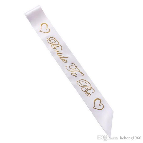 

для bachelorette женщины пояса золото письмо невеста быть атласная sash люкс душ свадебный hen party украшения принадлежности креативный 1 7