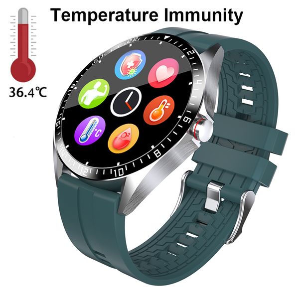 

body temperature smart watch gw16 heart rate blood pressure oxygen monitor ip68 waterproof sports watches fitness tracker bluetooth bracelet