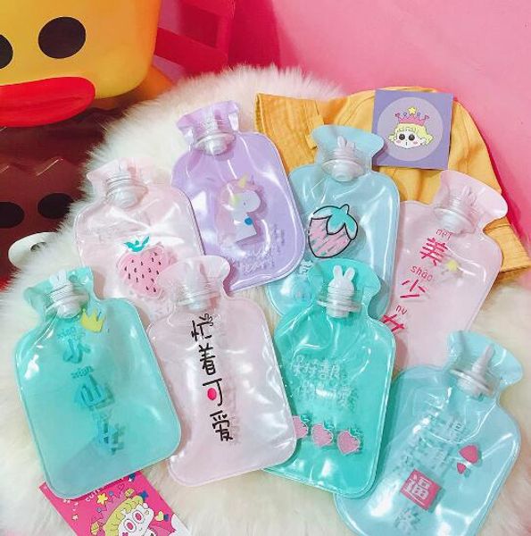 Acheter Bouteille Deau Chaude De Dessin Animé Mignon Belle Fille Petite Fée Texte Bouteille Deau Chaude Sirène Fraise Sac à Main Chaud Mode Créative