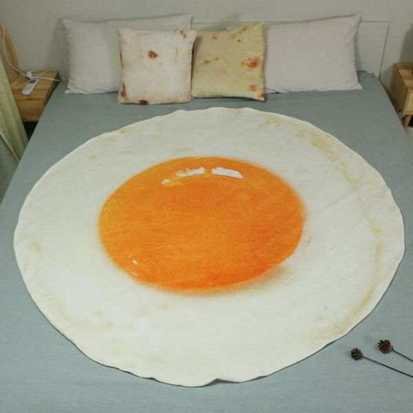 

pizza donut hamburger funny blanket crazy round air condition blanket for bed round fleece funny plush bedspread e5