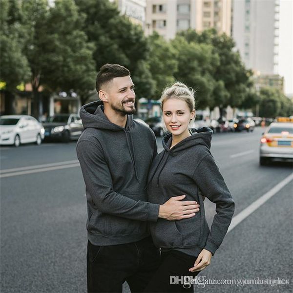 

mens сплошной цвет desinger пара одежда с длинным рукавом осень мода стиль мода homme одежда женщины повседневная одежда, Black