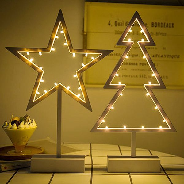 

modeling lamp christmas decoration led modeling light star heart christmas tree romantic room home desknight lamp ornament
