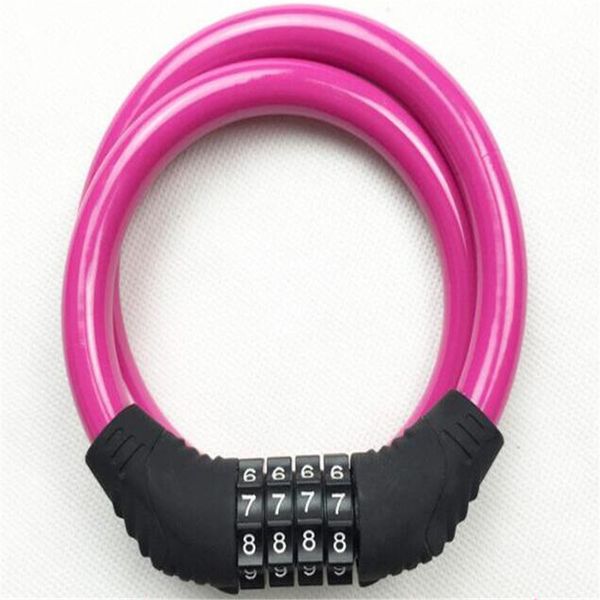

bike locks bicycle lock anti-theft 4 digit password motorcycle electric locks mountain bike wire mini travel luggage lock