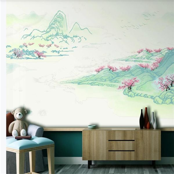 

3d wallpapers new fresh and elegant landscape background wall 3d murals wallpaper for living room