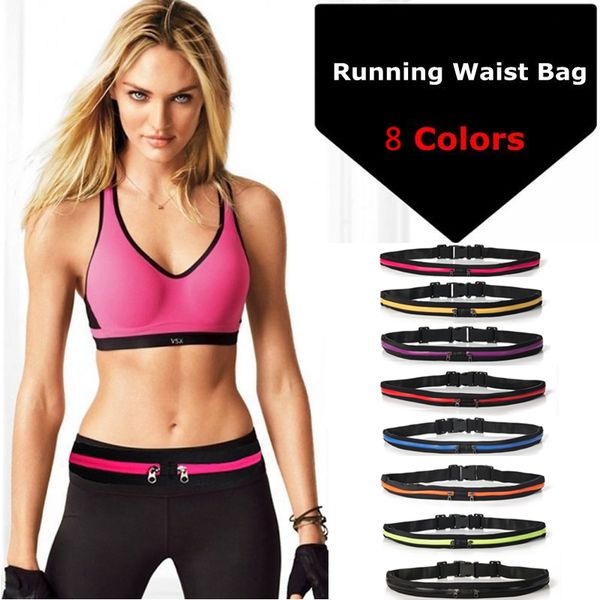 

new running bag waist pocket jogging belt sports waterproof travel cycling pack bag outdoor phone anti-theft pack belt sport bag