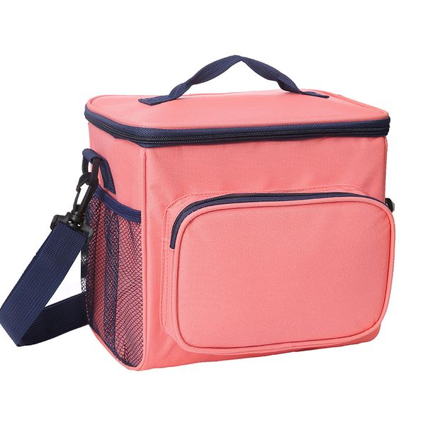

2019 new women and men kids oxford cloth field lunch bag ice bag large keep warm waterproof lunch box bolsa termica c155, Blue;pink