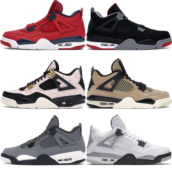 

2019 4 fiba mushroom s mens basketball bred cool grey silt red splatter white cement cavs luxury designer men outdoor shoes