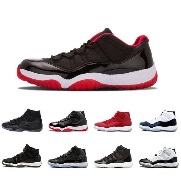 

11s cap and gown xi men women basketball shoes prm heiress gym red midnight navy win like 82 bred space jam sneakers
