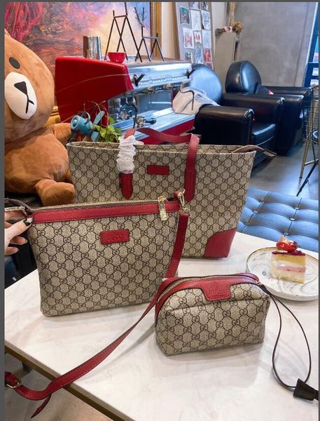 

classic fashion retro style elegant crossbody bag three-piece shoulderbag wallet crossbody bag wild shoulder bag wallet