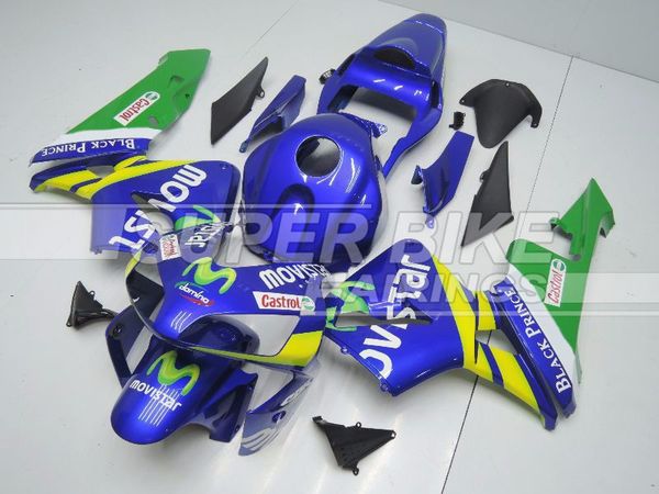 

custom new injection full fairings kit fit for honda cbr600rr 03 04 abs fairing set cbr 600rr f5 2003 2004 movistar