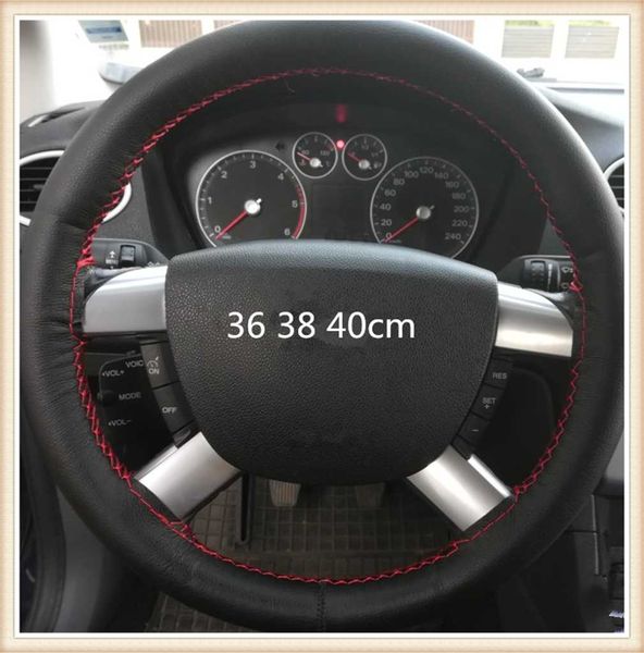 

car steering wheel cover with needle and threaded faux leather case for prado highlander reiz prius corolla