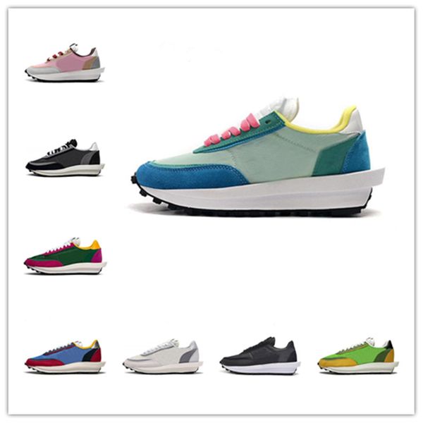 

2020 sacai x ldv waffle daybreak running shoes trainers mens sneakers for women fashion designer breathe tripe s black sports shoes