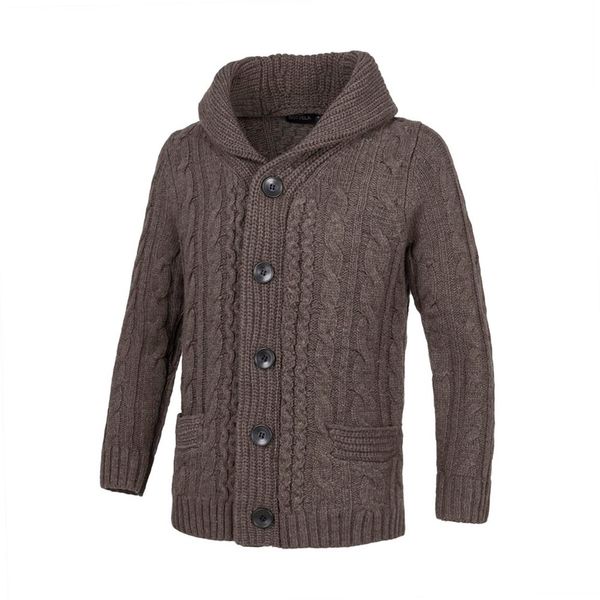 

botvela fall winter men's sweater coat woollen single-breasted classic mens clothes cardigan for man 200, White;black