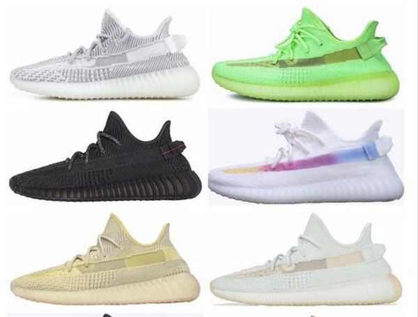 

with box luxury designer men and women v2 zebra static cream sesame kanye west og clay true form hyperspace 3m wave runner running shoes