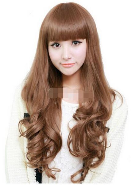 Fashion Sexy Elements Of Style Light Brown Curly Spiral Curls Long