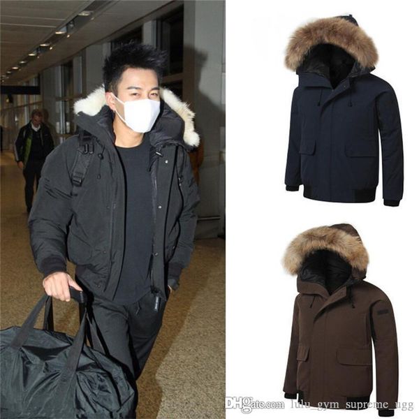 

canada winter mens goose chilliwack bomber parka camouflage outerwear fur hooded fourrure manteau down jacket coyote fur collar coat hiver