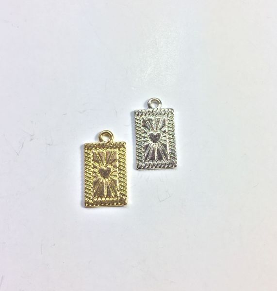 

eruifa 20pcs10*16mm nice zinc alloy rectangle coin necklace,earring bracelet jewelry diy handmade 2 colors, Bronze;silver