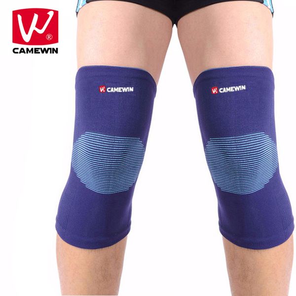 

camewin 1 pair cotton knee pads knee guard for men and women high elasticity sports support 1 pair=2 pieces blue, Black;gray