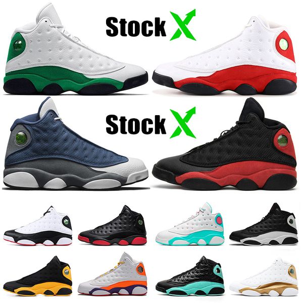 

2020 wholesale 13s xiii mens womens basketball shoes lucky green chicago flint 13 bred jumpman playground dmp mens trainers sneakers size 13