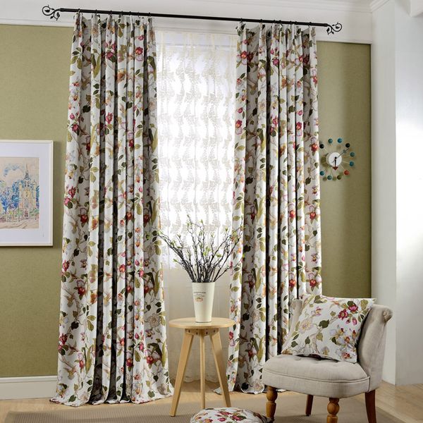 

european fancy printed blackout curtains for living room modern curtain for the bedroom elegant window curtains
