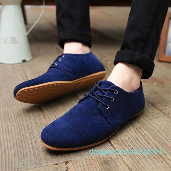 

mrcave suede men shoes denim lace-up men casual shoes new 2020 plimsolls breathable male footwear spring autumn footwear d03, Black