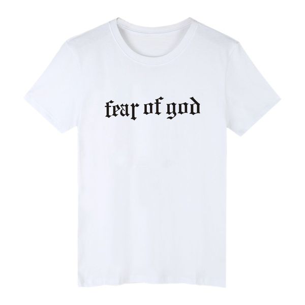 

Fear of God Summer Tshirts Justin Bieber Mens Street Simple Basic Tshirt Short Sleeved Tops Tees