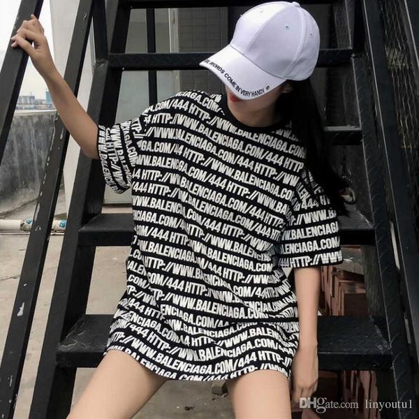 

kymakutu harajuku bf стиль свободные футболки письмо печати мода tshirts все лето match топы для женщин o шеи poleras mujer 2xl, White