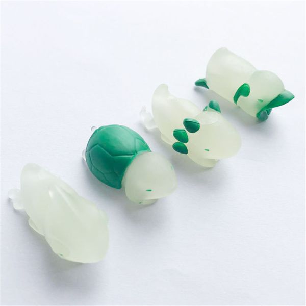 

1pc cute cable winder luminous cable protector wire wrapped cord glow in dark earphone storage holder line fixer desk set