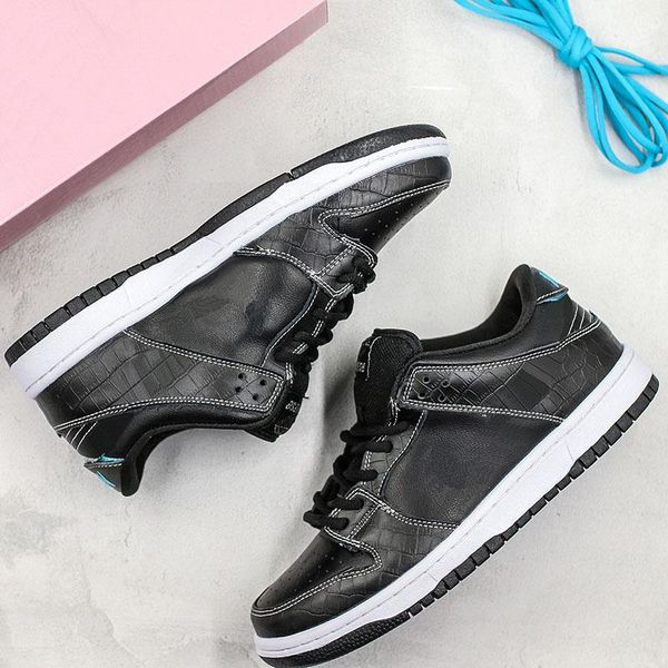 

new fashion classic diamond supply co x sb dunk low pro qs skateboard shoes men women white black yellow zh01