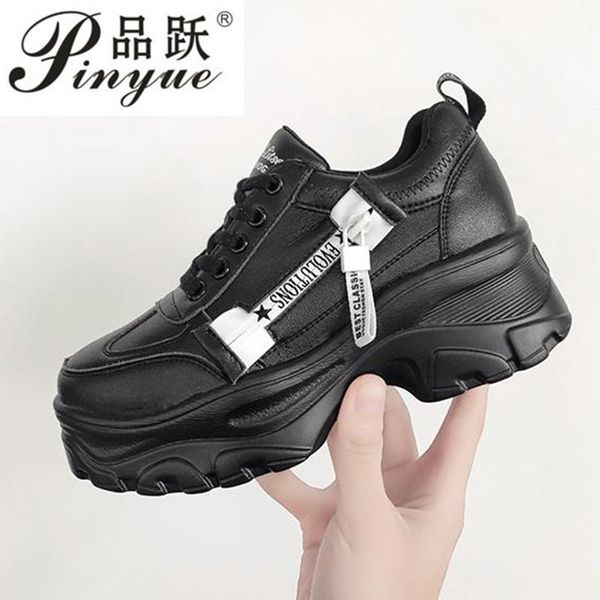

women casual shoes 2019 spring women sneakers shoes fashion lace up flat outdoor ladies tenis feminino, Black