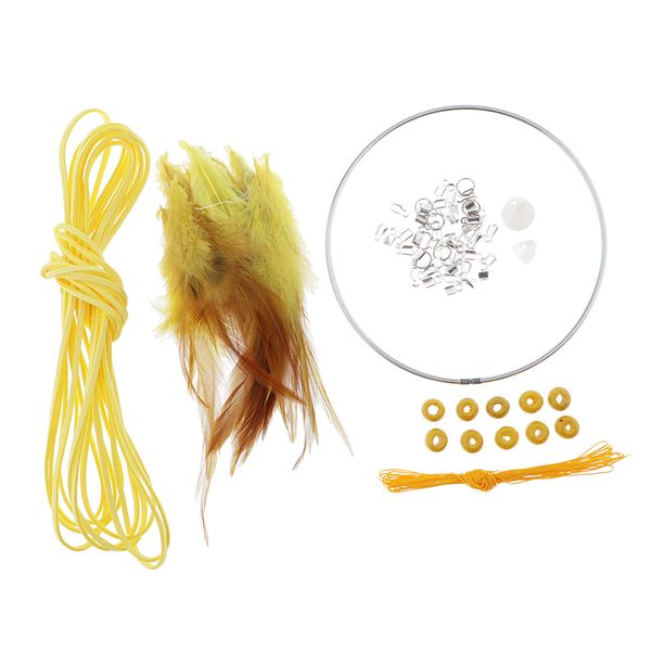 

dream catcher diy material kits iron loop ,suede cord ,,beads