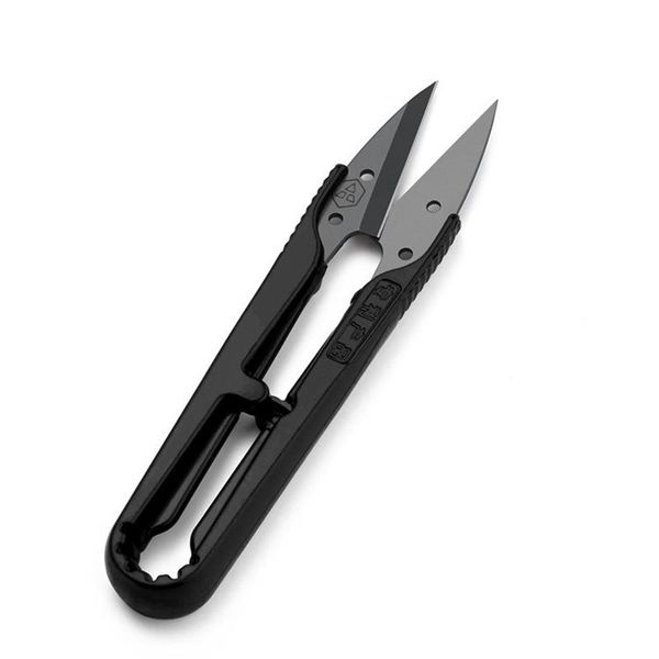 

высокоуглеродистой стали пряжа ножницы резьбы ножницы u шитье clipper бисероплетение портной cutter нитки стежка принадлежности для вышивани, Black