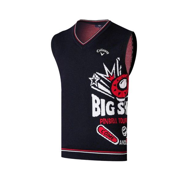 

autumn and winter new golf clothes men's sweater vest, Red;blue