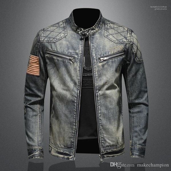 

cardigan mens coat zipper mens denim jackets oversize new arrival jeans mens designer jackets american flag, Black;brown
