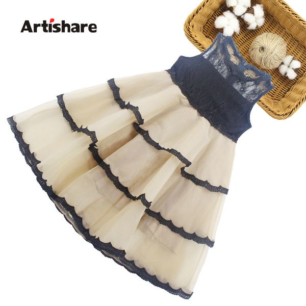 

girl dress party lace neck kids cake dresses for girls patchwork children girls dress teen clothes for kids 6 8 10 12 13 14 year, Red;yellow