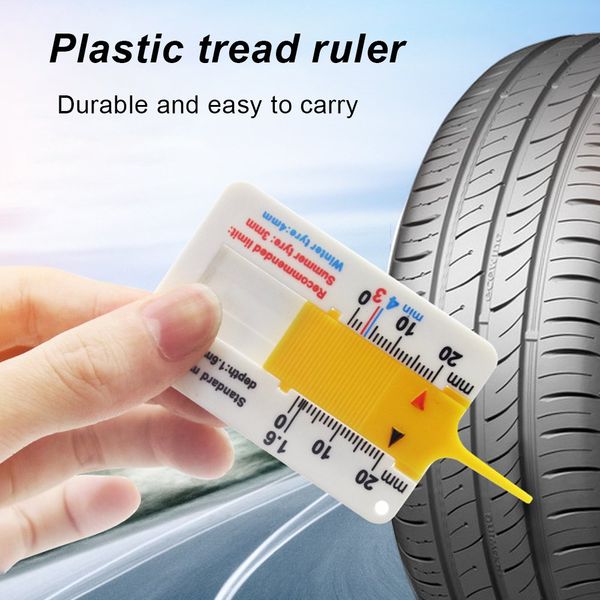 

plastic tread ruler new plastic tread ruler 0-20mm vernier depth caliper tire portable meter 0.1mm precision automobile