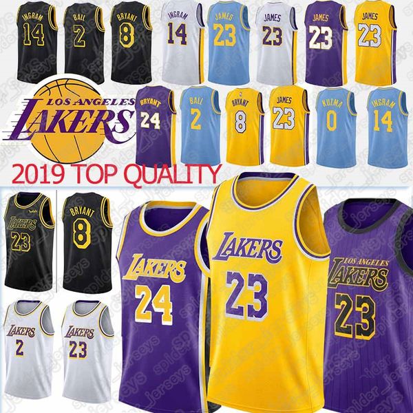 

LeBron 23 James Anthony 3 Davis jerseys 32 Johnson Kobe 8 24 Bryant Kyle 0 Kuzma Lonzo 2 Ball Brandon 14 Ingram men kid HOT