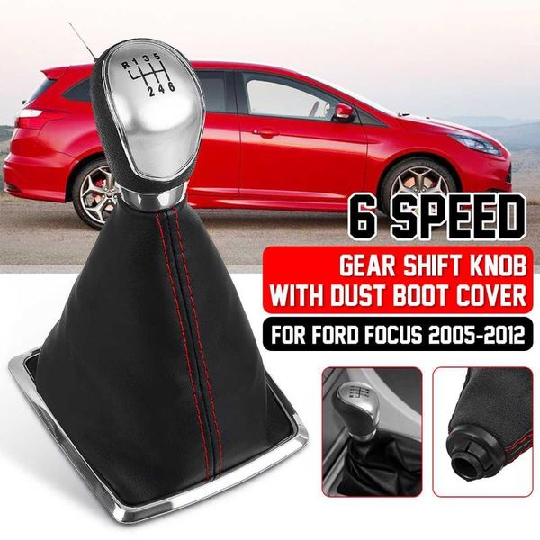 

6 скоростной автомобиль mt ручка переключения передач ручка переключения передач+кожаный гайтор пылезащитный чехол для focus 2 2005-2012 руч