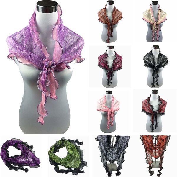 

luxury large shawls silk satin scarf elegant beautiful gift fashion women long wrap lace sheer flower mantilla scarf shawl, Blue;gray