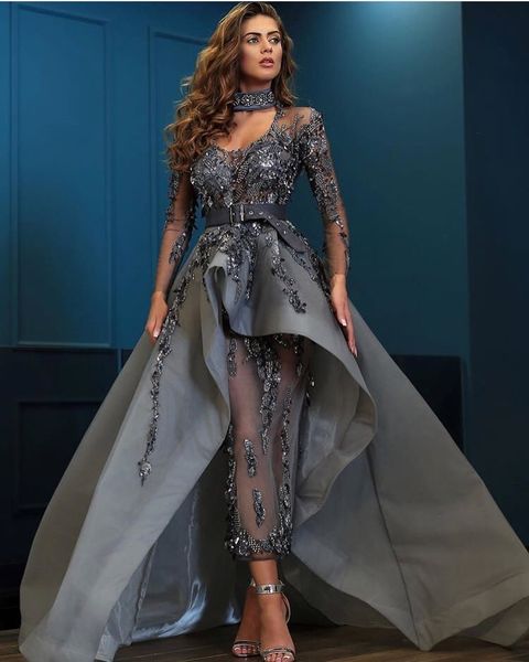 

dark grey evening dresses v neck lace appliqued sequins beads gorgeous long sleeve prom dress custom made plus size formal party gowns, Black;red
