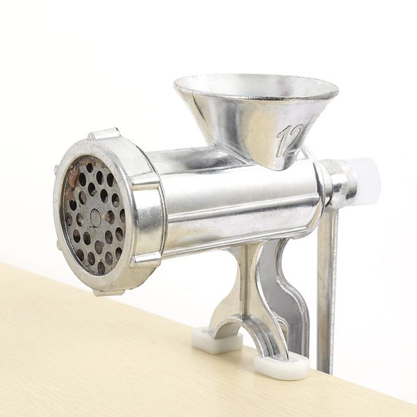 

meat grinder manual with tableclamp, food grinder attachment meat mincer processor accessories and sausage maker includes 4 cutting disk