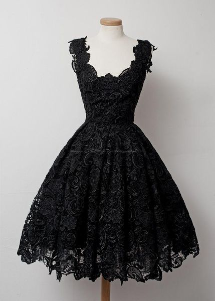 

short overall lace homecoming dress knee length black lace party dress, Blue;pink