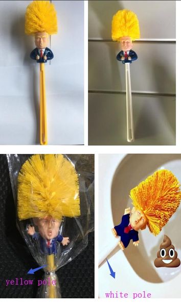 

new trump toilet brushes shower room plastic handle brush household cleaning tools funny simple practical home supplies 36*8cm fhh9-1247