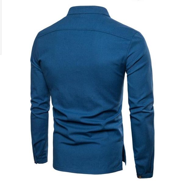 

мужской павлин синий пуловер горячий стиль досуг рубашка с длинным рукавом, мужская мода досуг бизнес спорт рубашка с длинным рукавом, White;black