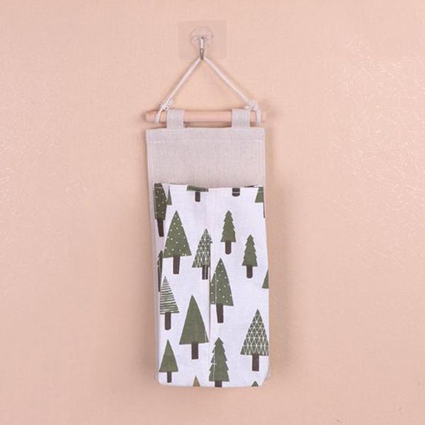 

cotton linen wall hanging storage bags door pouch bedroom home storage pocket home decor hanging bag
