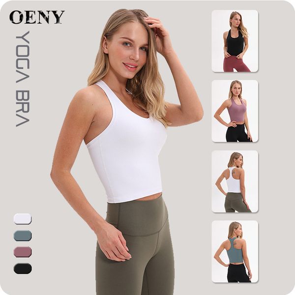 

2020 new solid color yoga bra clothes shockproof sagging fitness body sports vest one-piece fitness underwear clothes, White;black