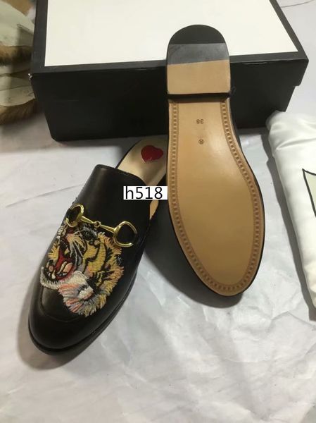 

new sale mules 423513 princetown designer classic slippery metal buckle beach soft sweethearts shoes, Black