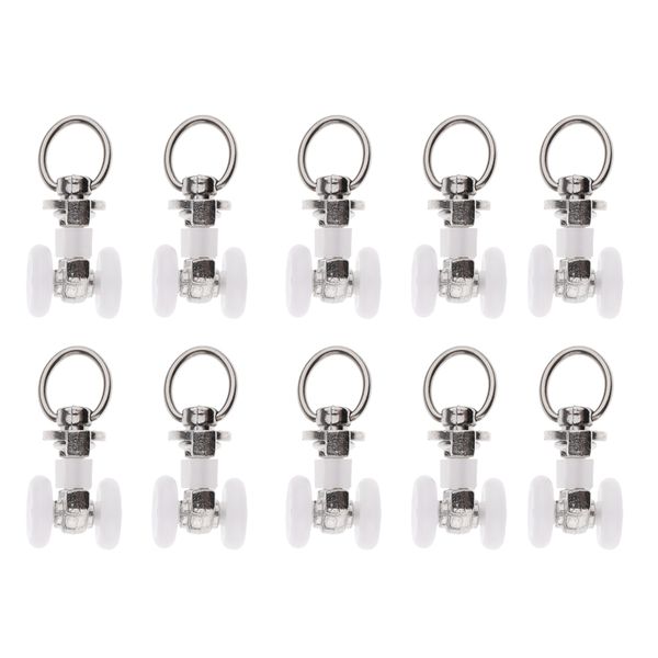 

10pcs durable aluminum alloy window curtain track rail rollers, silent runner